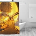 thumbnail image 5 of Demon Slayer Kimetsu no Yaiba Shower Curtain, Anime Shower Curtain with Hooks, Waterproof Cloth Fabric Shower Curtain for Bathroom Decor, Machine Washable, 72x72 Inch, 5 of 9