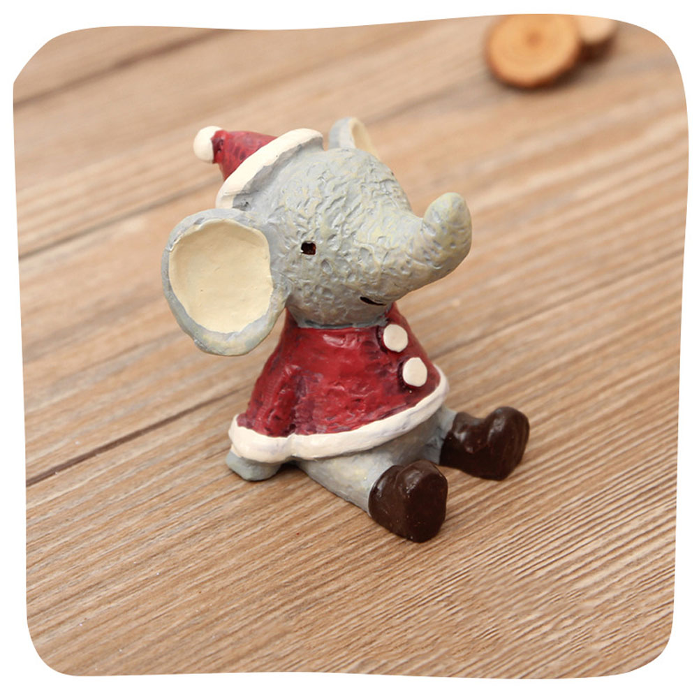 Christmas Series Mini Resin Cartoon Animal DIY Craft ...