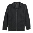 thumbnail image 1 of Tasso Elba Mens Herringbone Knit Sweater, Black, Small, 1 of 1