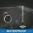 thumbnail image 6 of Unique Bargains Fuel Sending Unit and Gauge Kit 9.06" Length Boat Fuel Sending Unit Marine Fuel Sender Unit Metal Silver Tone Black 1 Set 0-190 Ohm, 6 of 6