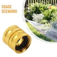 thumbnail image 2 of 2 Pcs 3/4\" Garden Hose Connector Dual Swivel For Male To Male Double Female, 2 of 9