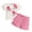 a46-Pink, variant on KPOPLK 2 Piece Baby Girl Summer Clothes Short Sleeve Gingham Puff Sleeve with Elastic Waist Shorts Outfits Set 1t 2t 3t 4t 5t 6t(9-12 Months,Hot Pink)