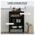 thumbnail image 5 of Sideboard Buffet Cabinet, Modern Accent Cabinet with Storage, Distressed Black, 5 of 7