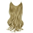 thumbnail image 5 of Blonde Invisible Wire in Hair Extensions Curly Long Synthetic Hairpieces for Women Blonde Hair Piece 20 Inch 4.2 Oz Invisible Headband Wire Fish Line Hidden Extensions, 5 of 8