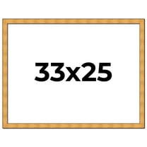 33x25 Frame Gold Rustic Solid Wood Picture Frame | 1.25 Inch Wide Moulding | Rustique Gold