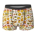 thumbnail image 6 of Men's Boxer Briefs, Bees And Honey 1 Soft Comfy Mens Underwear Boxer Briefs Breathable With Widen Waist, 6 of 7