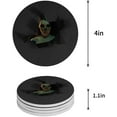 thumbnail image 1 of FMSHPON Happy Halloween Horror Skull Girl Set of 6 Round Coaster for Drinks, Absorbent Ceramic Stone Coasters Cup Mat with Cork Base for Home Kitchen Room Coffee Table Bar Decor, 1 of 6
