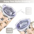 thumbnail image 5 of Cute Dog Design 40oz Tumbler with Handle - Double Wall Insulated Coffee Mug for Women - Dog Mom Gift Travel Cup with Straw, 5 of 7