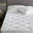 thumbnail image 6 of Croscill Signature Dobby Cotton Waterproof Mattress Pad in White Cal King, 6 of 8