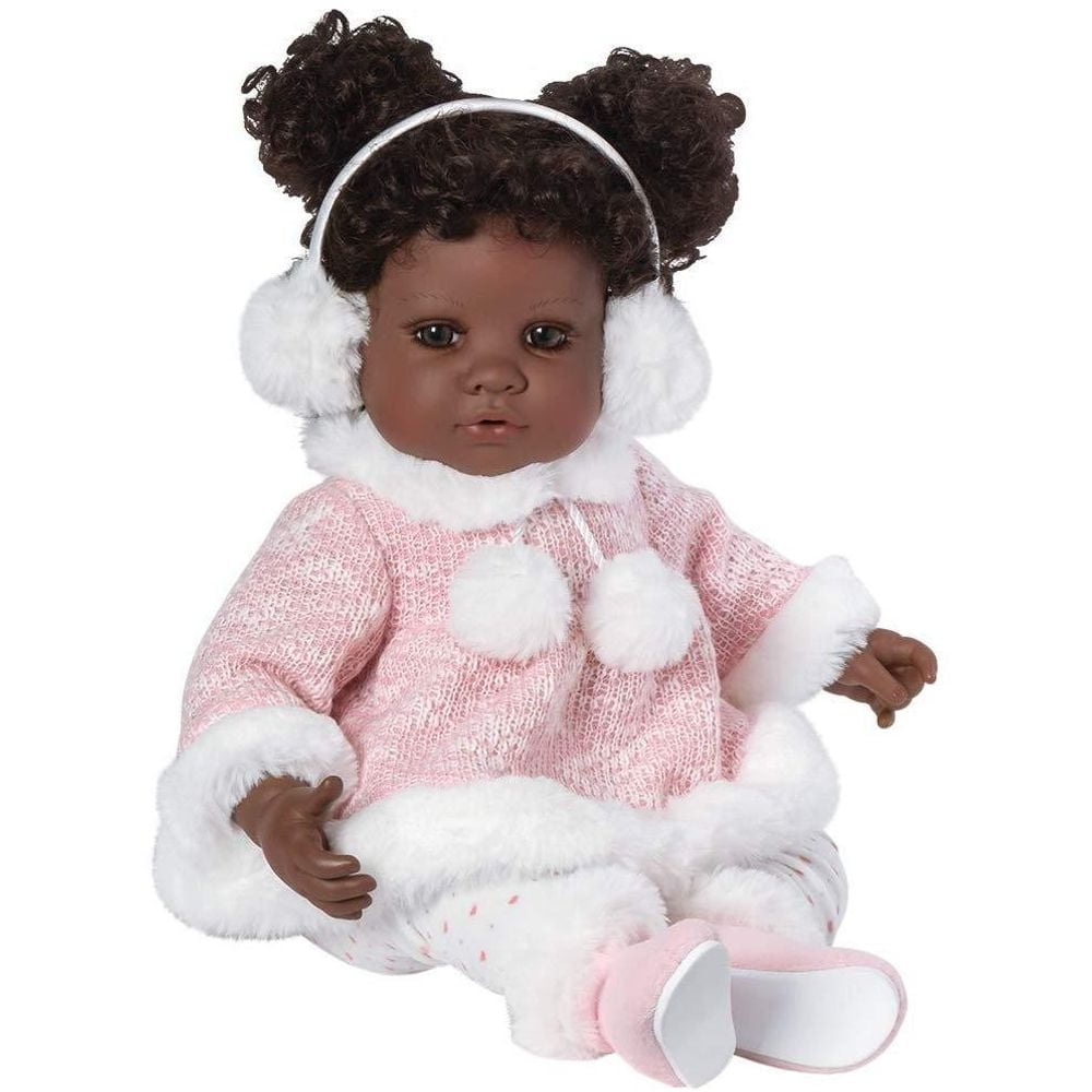 Adora African American Baby Doll ToddlerTime Winter Dream, 20 inches, Dark Skin Tone/Dark