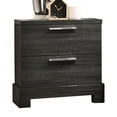 thumbnail image 2 of Modern Grey Oak 2 Nightstand, Strong Build Quality And Extended Drawer Bedroom Design, 2 of 2
