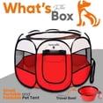 thumbnail image 7 of SereneLife 8-Panel Cat Dog Mesh Exercise Playpen Large Portable Foldable Pet Tent, 7 of 7