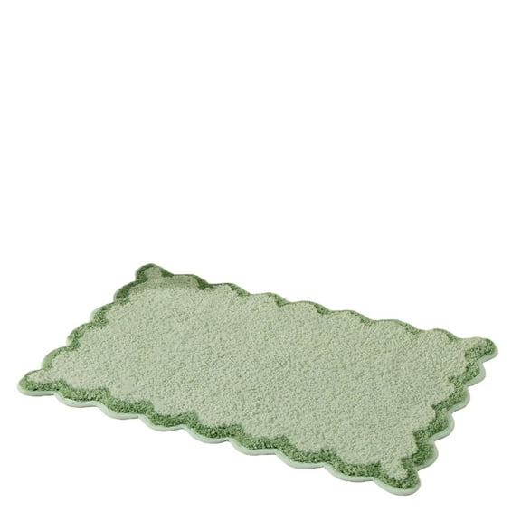 Bath Mat Non Slip, Quick Dry Bath Rug Absorbent Soft Plush Microfiber Rug for Bathroom Kitchen Bedroom Floor Carpet (Green)