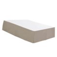 thumbnail image 1 of tredstone Solid Color Hotel Pleated Bed Skirt Wrinkle & Fade Resistant Khaki _Full, 1 of 8