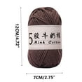thumbnail image 3 of VQPeo Soft Milk Cotton Yarn for Crocheting & Knitting Making DIY Sweaters, Hats, Scarves, 3 of 5