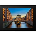 thumbnail image 2 of Abid, Michael 14x11 Black Modern Framed Museum Art Print Titled - Hamburg - Speicherstadt, 2 of 5