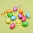 thumbnail image 7 of 6Pcs Pastel Foam Easter Egg Ornaments, Multicolor Confetti Detailed Hanging Decorations, Springtime Home Accessories, D, 7 of 7