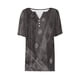 thumbnail image 5 of Fiudx Ofertas Del Día Blusa de Manga Corta Estampada a La Moda para Mujer, Blusas Informales con Cuello En V, 5 of 5