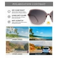 thumbnail image 2 of KALIYADI Women's Oversized Sunglasses Retro Polarized Sun Glasses with UV Protection for Women, 2 of 7