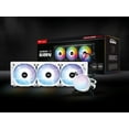 thumbnail image 4 of TEAMGROUP T-Force Siren GD360E AIO ARGB CPU Liquid Cooler 360mm, Compatible with AMD Ryzen AM5 / Intel LGA1700, All-in-One 4000 RPM Pump, Fan Speed 600-2000 RPM, White TB130602, 4 of 5