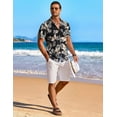 thumbnail image 5 of COOFANDY Hawaiian Shirt for Men Short Sleeve Casual Button Down Shirts Summer Beach Shirts for Men, 5 of 6