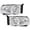 Clear lens Chrome Housing Clear Reflector, variant on Pair Left&Right Headlights Assembly Fit for 2002-2005 Dodge Ram 1500 2500 3500