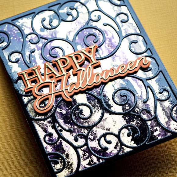 Troqueles de corte Ammsochy Marco de enredadera de Halloween 14,5 x 12,8 cm
