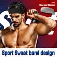 thumbnail image 6 of ZOUYUE Sweat Bands Headbands for Men Women, Cooling Headband Pack of 4 Workout Sweatbands Moisture Wicking Absorbent Head Bands, Stretch No Slip Men's Headbands for Yoga Running Sports Hiking, 6 of 8