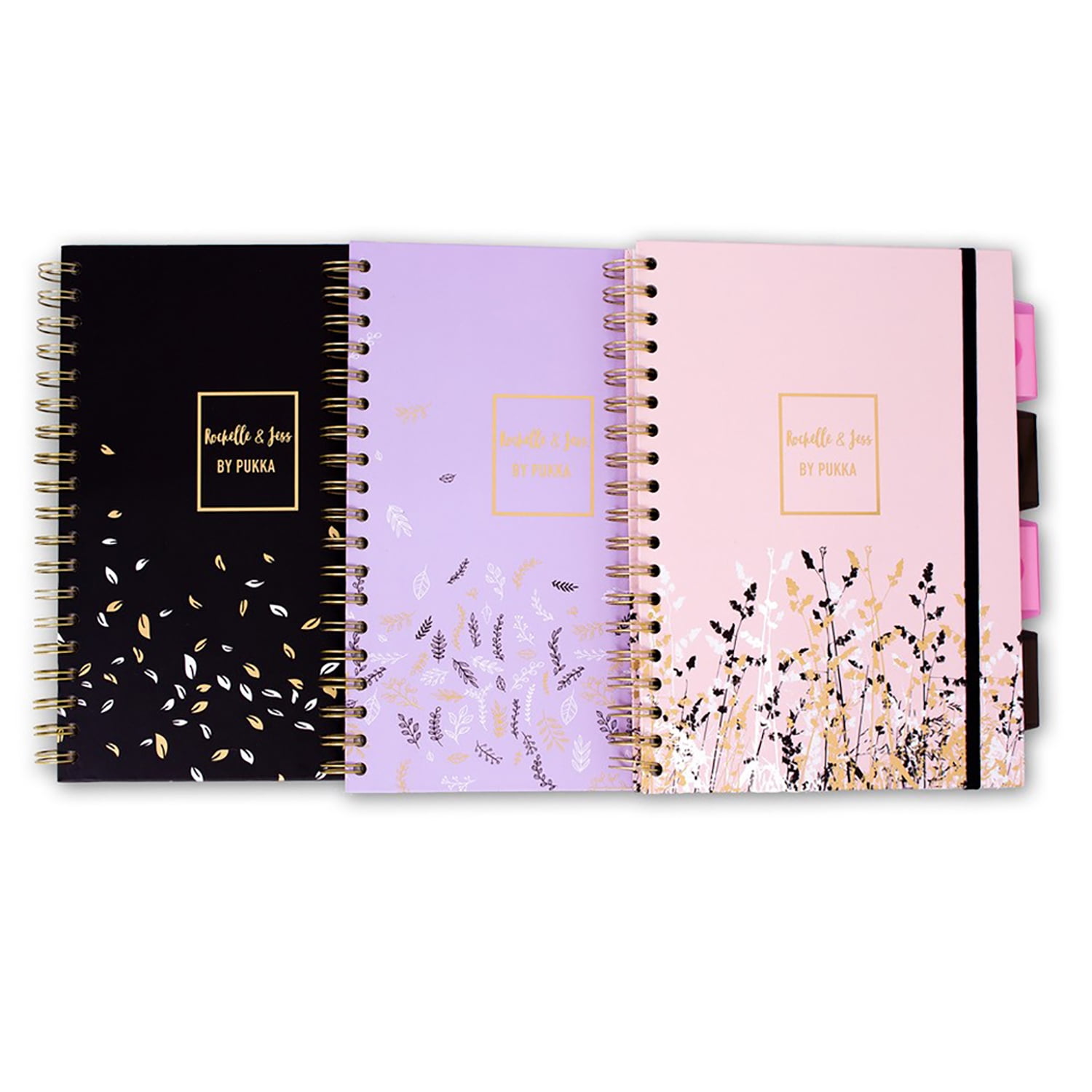 Pukka Pads Rochelle and Jess B5 Project Books - Assorted - Pack 3