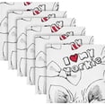 thumbnail image 2 of Cloth Napkins Set of 6 Funny Dog Printed Polyester Dinner Napkins Soft Comfortable Reusable Table Cloth Napkins for Family Dinner Banquet Wedding Festivals Party, 20x20in Washcloth Gift, 2 of 7
