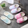 thumbnail image 2 of Zapatillas de interior de piel de conejo para mujer, de suela suave y silenciosa, con calefacción por suelo radiante, de madera, de algodón, estilo japonés, 2 of 6