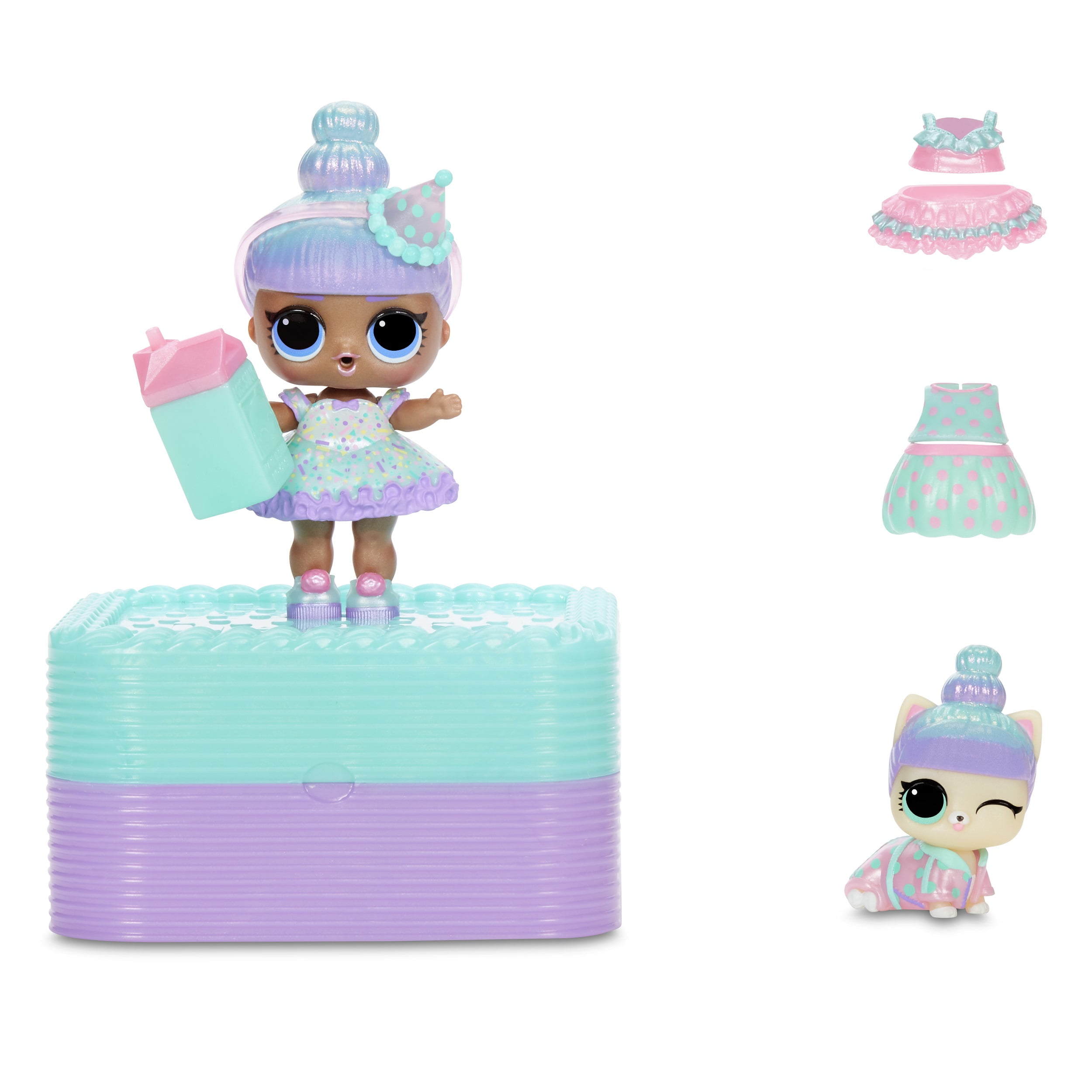Surprise L.O.L Deluxe Present Surprise with Limited Edition Sprinkles Doll and Pet 