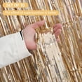 thumbnail image 2 of Cortina de aluminio Backdrop Ohiyoo, 10 unidades, color dorado champán, 1 x 2,5 m, 2 of 6