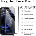 thumbnail image 6 of for iPhone 12 Mini Case Wallet Cover with Screen Protector 4-Card Credit Card Holder ID Slot Scratch Resistant Protective Hard Shell Rugged TPU Bumper Armor Case for iPhone 12 Mini Black, 6 of 7