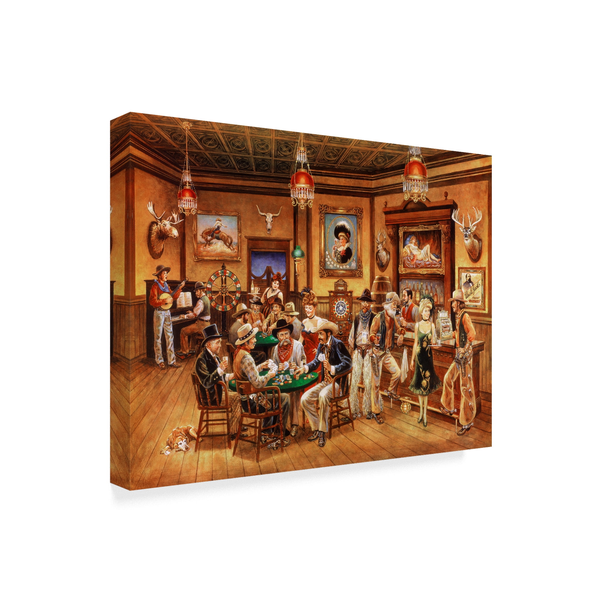 Trademark Fine Art 'Western Saloon' Canvas Art by Lee Dubin
