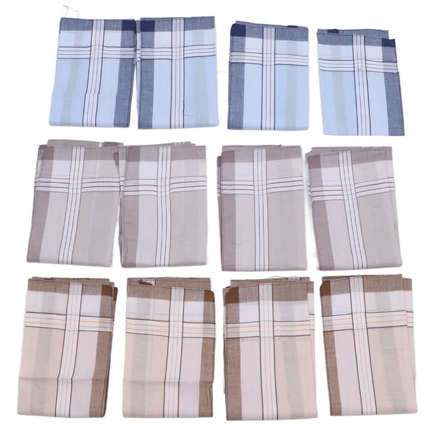 Men Handkerchiefs, Cotton Portable Men Handkerchiefs Set for Home