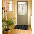 thumbnail image 5 of Stair Treads Non-Skid Safety Stair Mat, Landing Rug | Trellisville Collection Slip Resistant Indoor carpets for Home (Includes Adhesive Tape) | 2 ft x 3 ft Vibrant, Black-White, 5 of 7