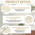thumbnail image 3 of Uxcell Tub Drain Stopper, 2Pcs for 1-3/4" Rubber Bath Tub Drain Sink Stopper with Pull Ring Stainless Steel Beaded Chain for Kitchen Sink Bathroom Laundry, White, 3 of 7