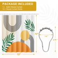 thumbnail image 4 of AmazerBath Fall Shower Curtain, Orange Abstract Cloth Shower Curtain Sets with 12 Shower Curtain Hooks, Luxury Hotel Quality Washable Farmhouse Polyester Fabric Bathroom Shower Curtains, 72x72 inches, 4 of 8