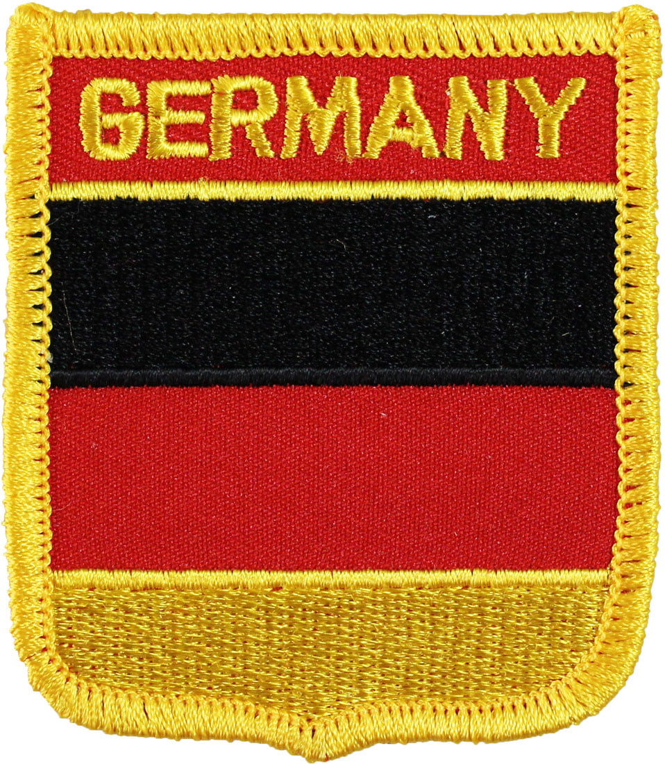 GERMAN FLAG Small Iron On/ Sew On Cloth Patch Badge Appliqué GERMANY Deutschland 