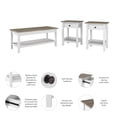 thumbnail image 3 of Mayfield Farmhouse Coffee Table with End Tables - Engineered Wood, 3 of 9