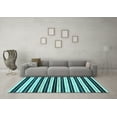 thumbnail image 3 of Ahgly Company Indoor Rectangle Abstract Light Blue Modern Area Rugs, 5' x 7', 3 of 4