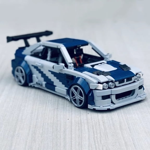 CNV MOC BMW E46 M3 GTR Building Blocks Set, 59003 Compatible Need for Speed Racing Car Model, Collectible Vehicle Assembly Toy for Collection & Display