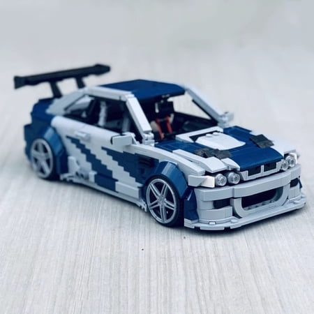 CNV MOC BMW E46 M3 GTR Building Blocks Set, 59003 Compatible Need for Speed Racing Car Model, Collectible Vehicle Assembly Toy for Collection & Display