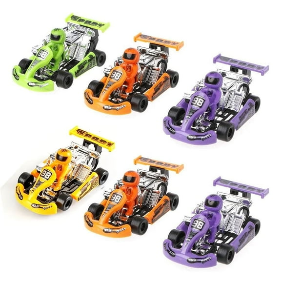SHELLTON Pull Back Kart Racing Model Pull Back Car Toy Children's Toy Car Birthday Gift(Random Color)