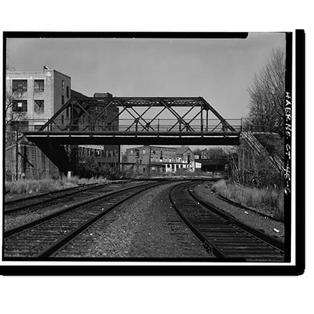Historic Print, Walnut Street Railroad Bridge, Walnut Street over AMTRAK, Hartford, Hartford County, CT - 6, 18" x 24"