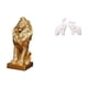 thumbnail image 1 of Figura de león, escultura de , estatua de animal, adorno de resina con acabado liso, ideal para escritorio, decoración del hogar., 1 of 8