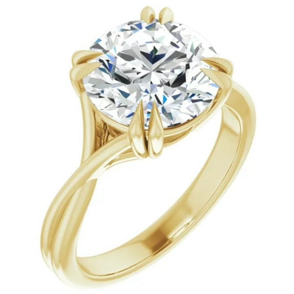 3 Carat Lab Diamond Engagement Ring Round Brilliant Cut