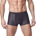 thumbnail image 5 of Men's Boxer Briefs Quick Dry Breathable Mesh Fabric 3D Design Underpants Wide Waistband Underwear for Teen Summer AIC88, 5 of 6