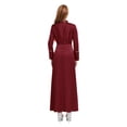 thumbnail image 2 of Choomomo Women's Cassock Church Clergy Dress Long Choir Robe Minister Maxi Dress Priest Preacher Dresses Burgundy L, 2 of 5